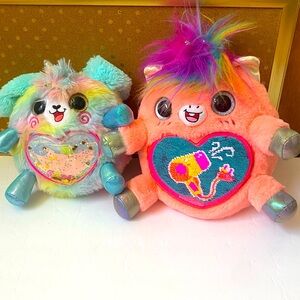 Rainbocorns Big Hair Surprise Unicorn, & Sweet Shake Surprise Talking Puppy Dog